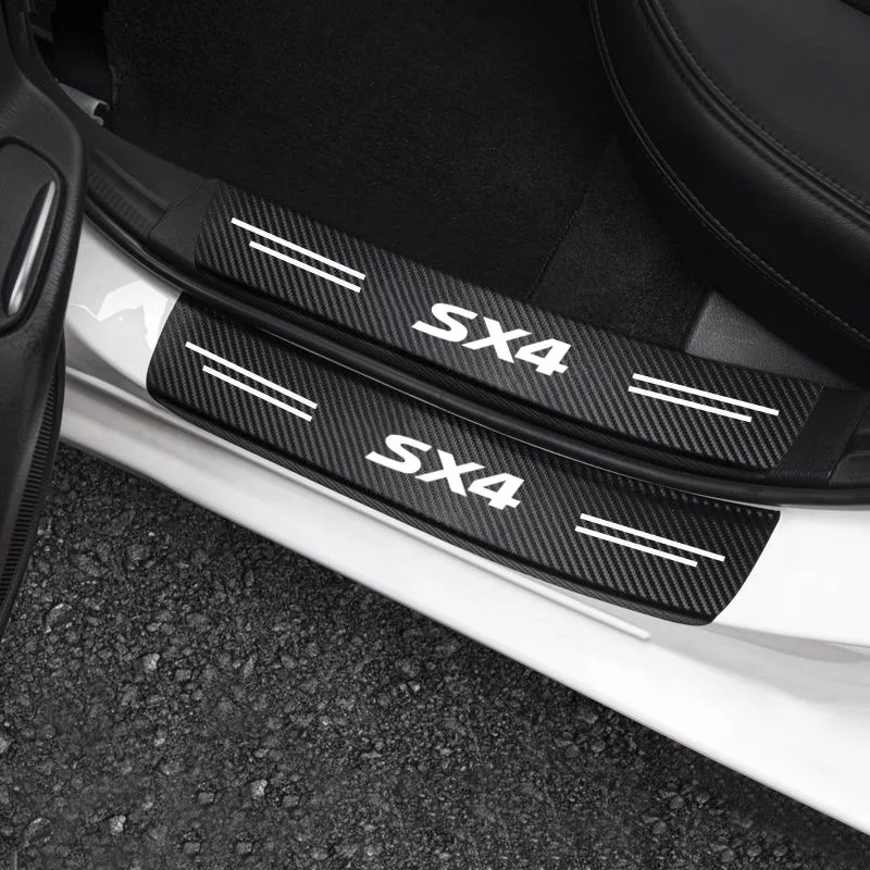 

Auto Threshold Guard SEAMETAL Car Stickers Door Edge Protector Anti Scratch Waterproof Guard for Suzuki SX4 Car Accessorie