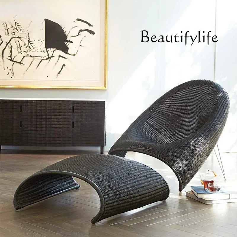 

Protection Sun Protection Rattan Chairs Courtyard Garden Creative Outdoor Rattan Sofa Hotel B & B Terrace Rain