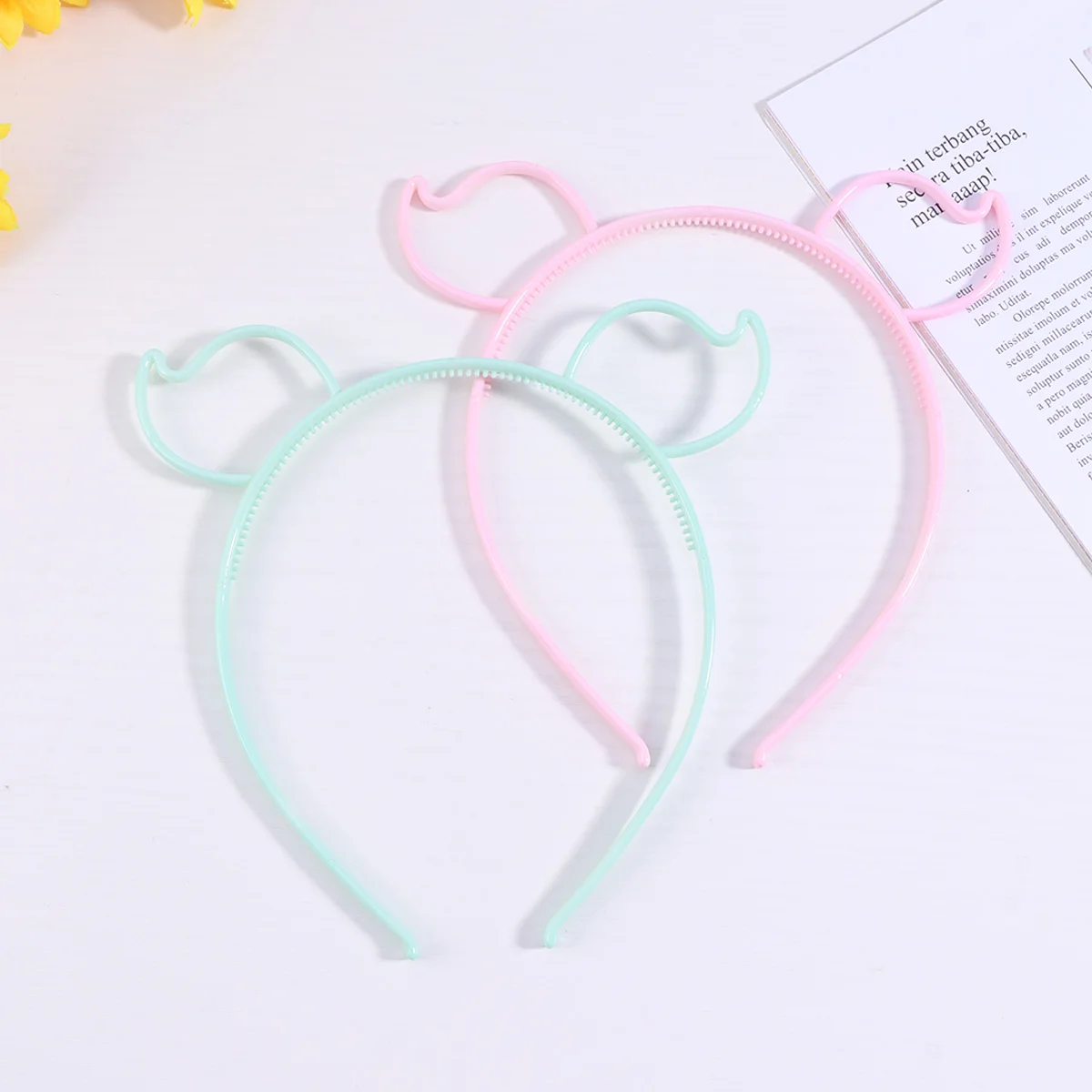 

Creative Animal Ears Plastic Headbands For s Party Costume Cosplay Pig Ear Hair Bands Face Washing Makeup Use Fun