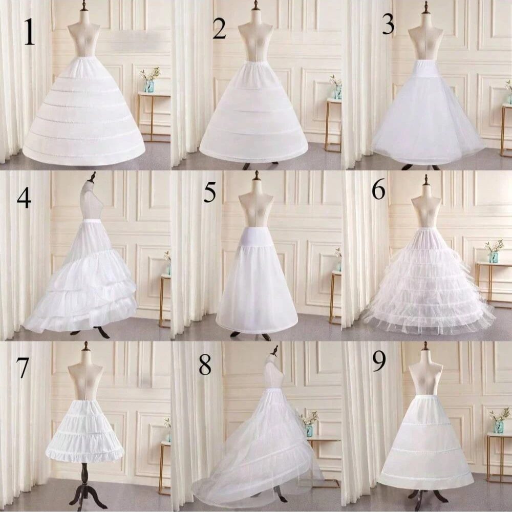 

Long Tail Girdle Fish Bone Bustle New Bridal Wedding Dress Crinoline Long plus-Sized Wedding Dress Carmen Slip Dress