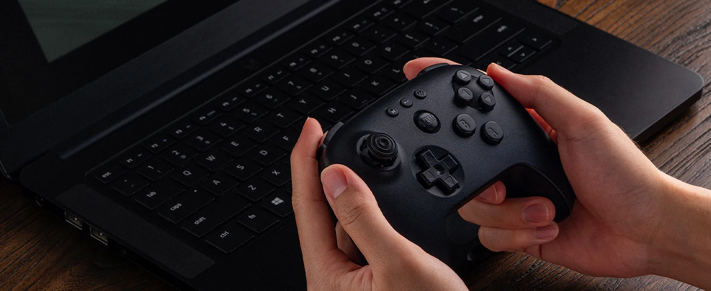 8BitDo Grauer N64 Bluetooth-Controller für Analogue 3D, Nintendo Switch, Switch 2, Gaming-Joystick-Gamepad für Windows und Android – Detail 6