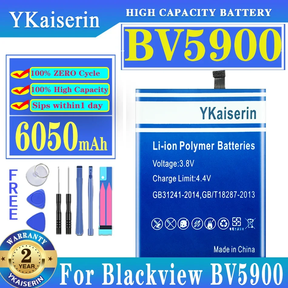 

YKaiserin BV5900 6500mAh Replacement Battery For Blackview BV 5900 Batterij + Track Code