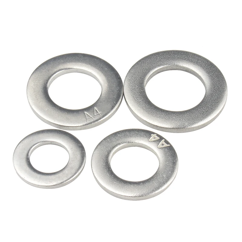 Arruela lisa ultra fina do aço inoxidável da bolacha, gaxeta lisa, M2, M2.5, M3, M4, M5, M6, M8, M10, M12, M14, M24, 316, 3-10 PCes