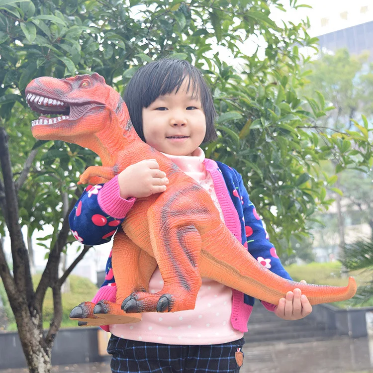 Big Size 65 cm Dinosaurus Speelgoed Actiefiguren Tyrannosaurus Rex Zacht Diermodel Jongen Speelgoed voor Kinderen Verjaardagscadeau