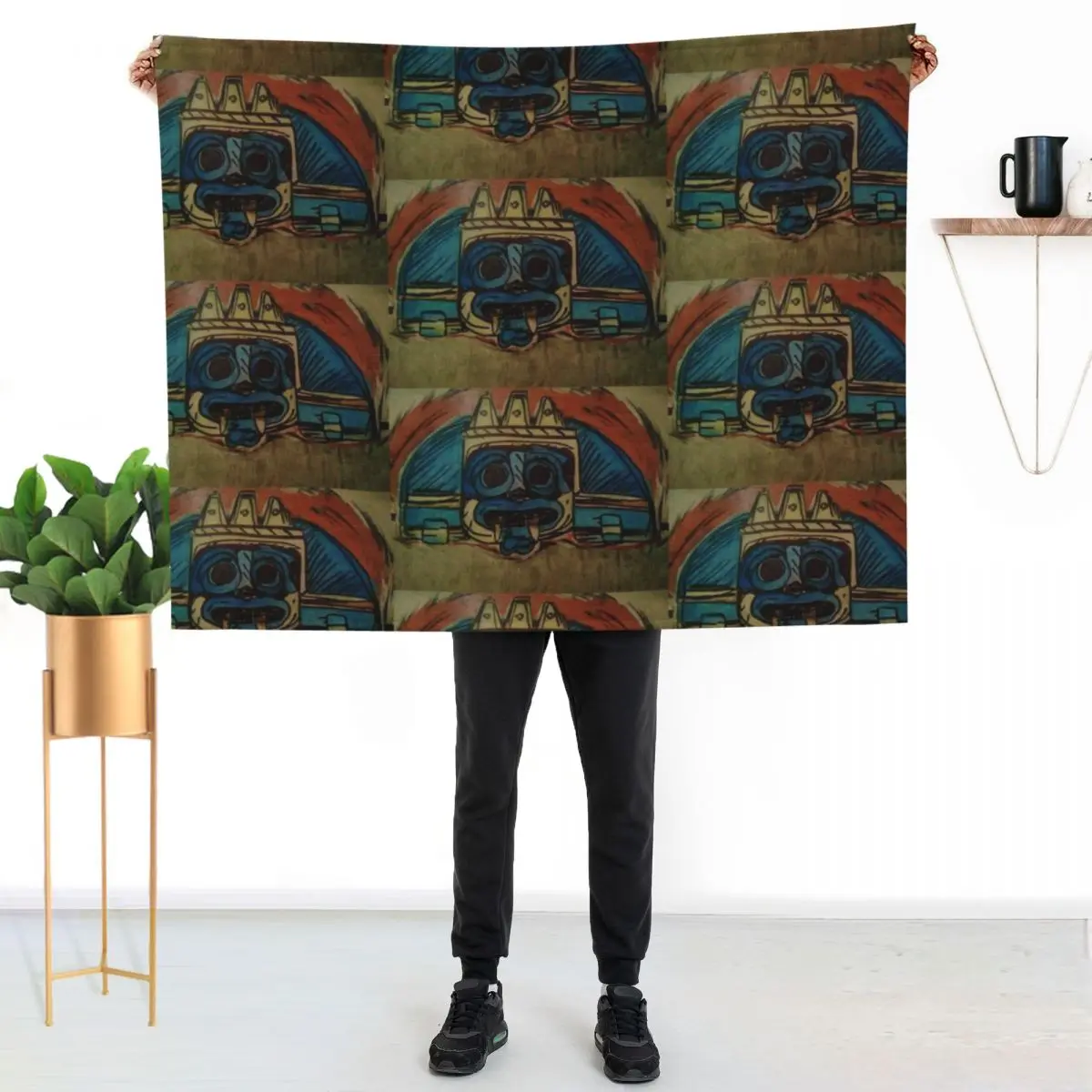 

Thaloc God of Rain/Thunder Throw Blanket Cozy Sofa Blanket for TV Watching Napping