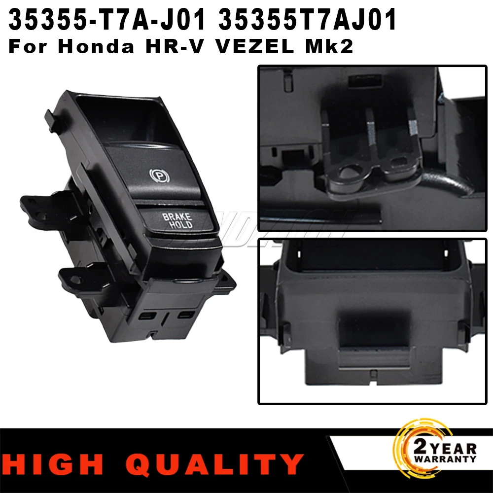 

Для Honda HR-V VEZEL Mk2 1 шт. новая электронная автоматическая кнопка ручного тормоза, переключатель стояночного тормоза, 12 контактов 35355T7AJ01, автомобильные аксессуары