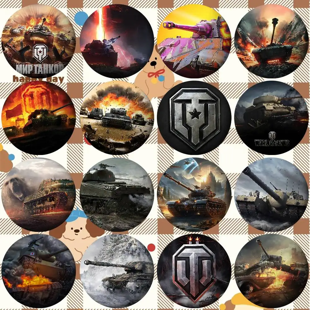 

World Of Tanks Badges Cartoon Lapel Pins Brooch Fans' Baubles Gifts Backpack Decor Jewelry Bits