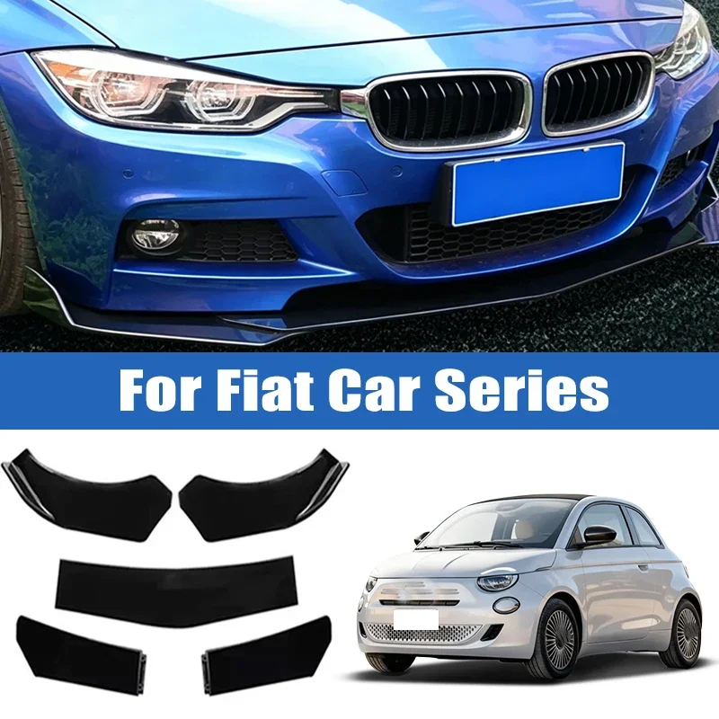 

5Pcs Car Front Bumper Separator Bumper Lip Body Kit Duck Lip Separator For Fiat 500 Panda Tipo Ducato Doblo Fiorino Palio Siena