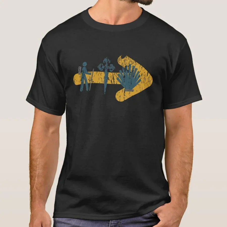 Camiseta De manga corta De algodón para hombre, camisa De cuello redondo De primera calidad, Nuevo Camino De Santiago, Flecha, Cruz y concha, sudadera De Pilgrim