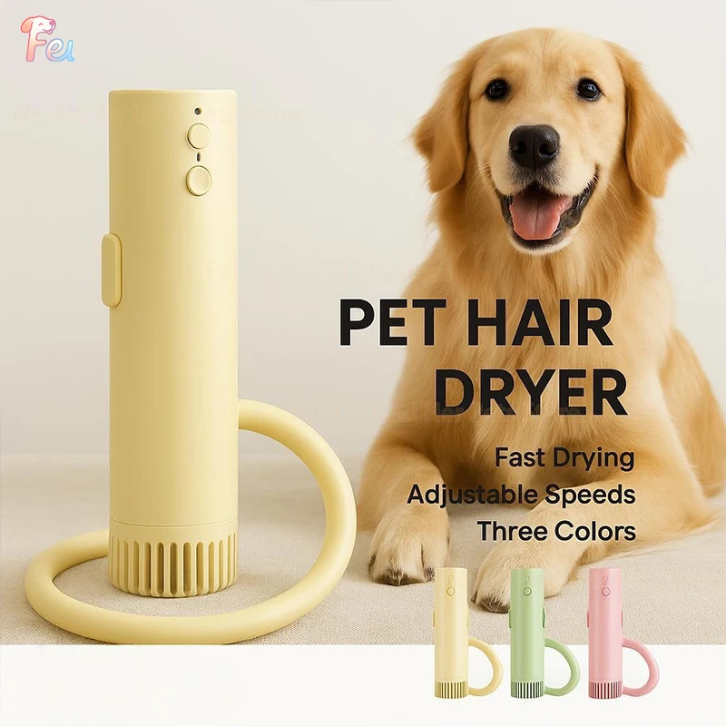 

2025 Upgraded Pet Hair Dryer, Low -Noise High - Power Dog & Cat Grooming Dryer,Hanging Neck Pet Blower for Hair Drying & Styling