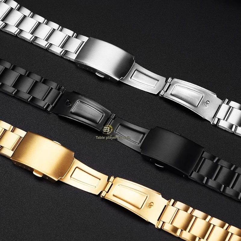 AE-1200 18mm Solid Stainless Steel Strap for Casio AE1200 AE-1200wh/1300/1500 A158 A168 F-91w SGW-300 Precision Steel Watchband