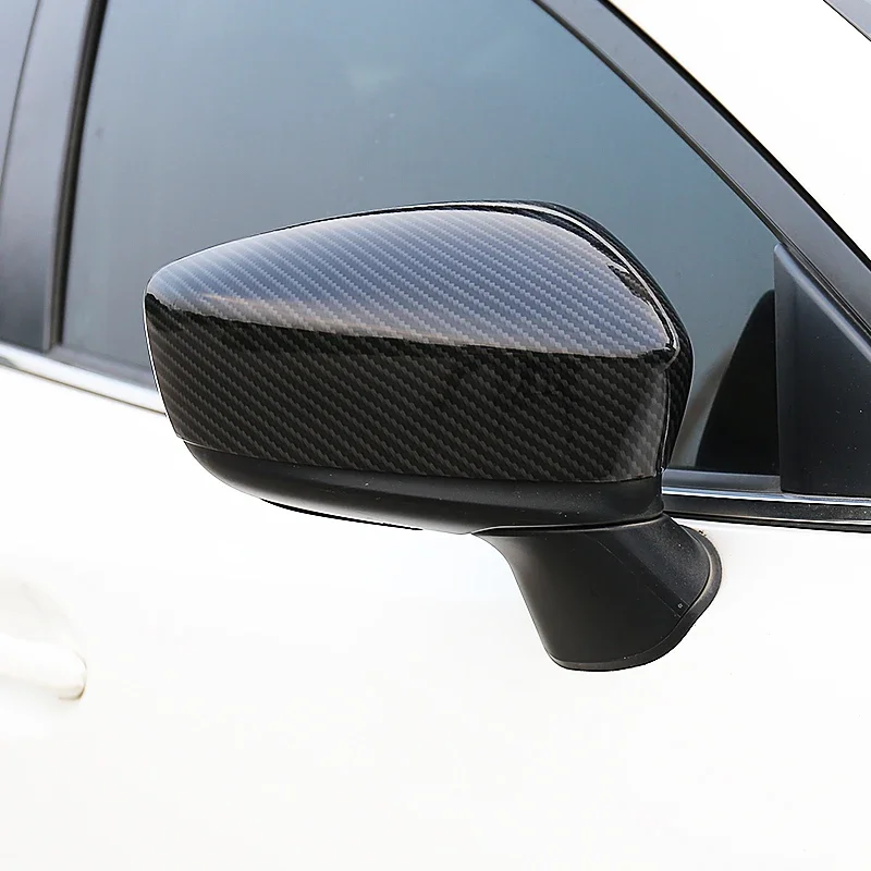 Fit For Mazda 3 Axela Hatchback/Sedan BM 2014-2017 2018 Car Rearview Mirror Cover Frame Cover Trim Car Styling Accessories