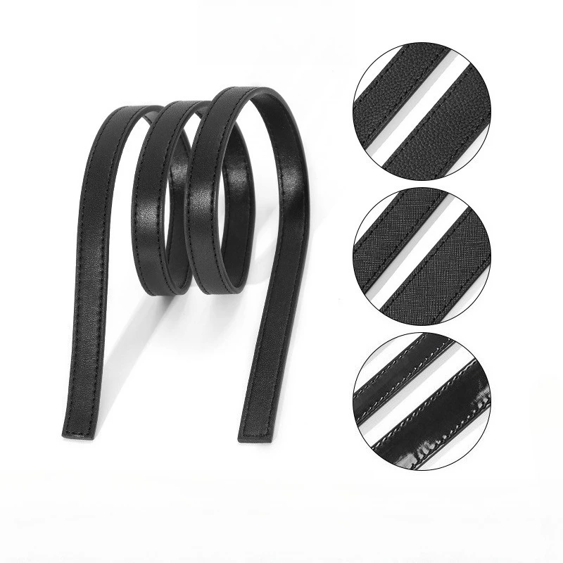 Genuine Cowhide Leather strip Flat strap for handbag DIY leather craft bag leathercraft accessories