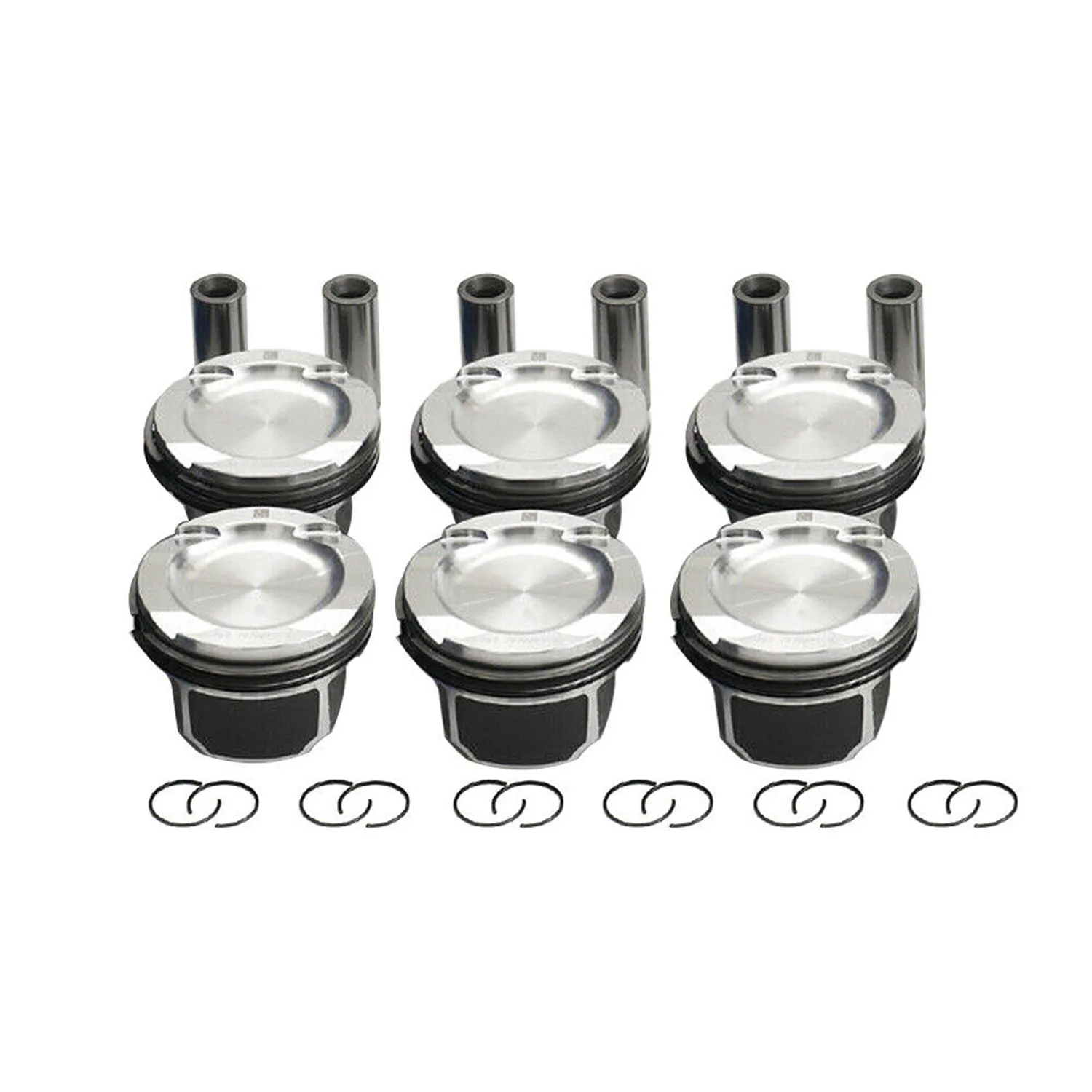 11257577586 11257577581 11257610295 6PCS Engine Pistons Rings Φ84mm 350PS For BMW 135i 335i 535i 740i E90 N54B30 3.0L L6 Turbo