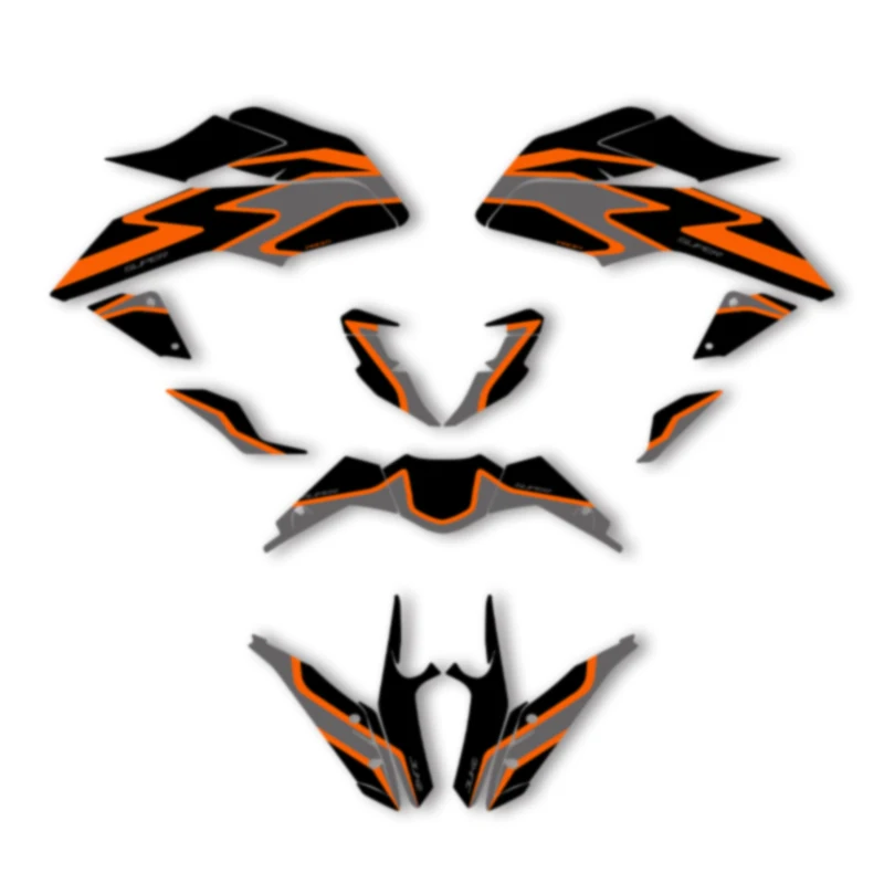 

DSMTECH Motorcycle Graphics For KTM 2017 2018 2019 2020 DUKE 125 17-20 DUKE125 390 Decal Stickers Kits 012
