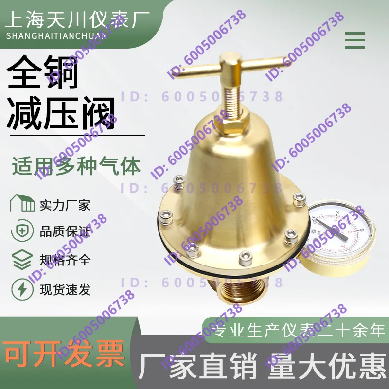 All copper pressure reducing valve 1788/1786 Pipeline gas pressure reducing valve DN15 DN20 pressure reducing valve