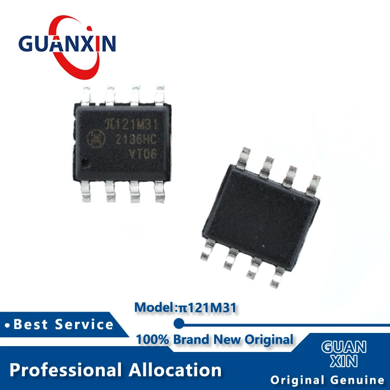 100% SOIC-8 π121M31ทำเครื่องหมายใหม่