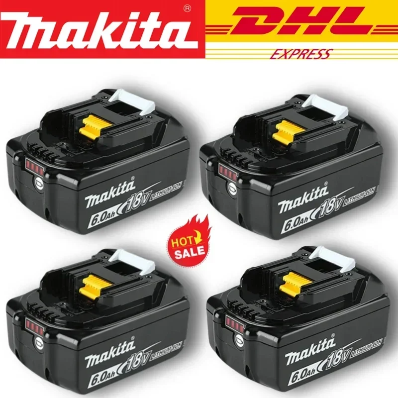 Genuine for Makita 18V Battery 6Ah, BL1850B Li-ion Replacement Battery LXT-400 BL1850 BL1860B BL1860 ,Makita 18 v Battery,