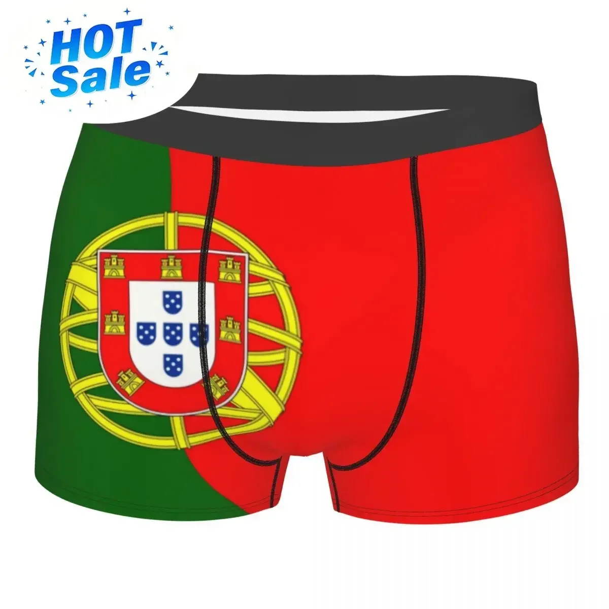 Custom Male Fashion Flag Of Portugal Underwear Portuguesa Patriotic Boxer Briefs Soft Shorts Panties Underpants