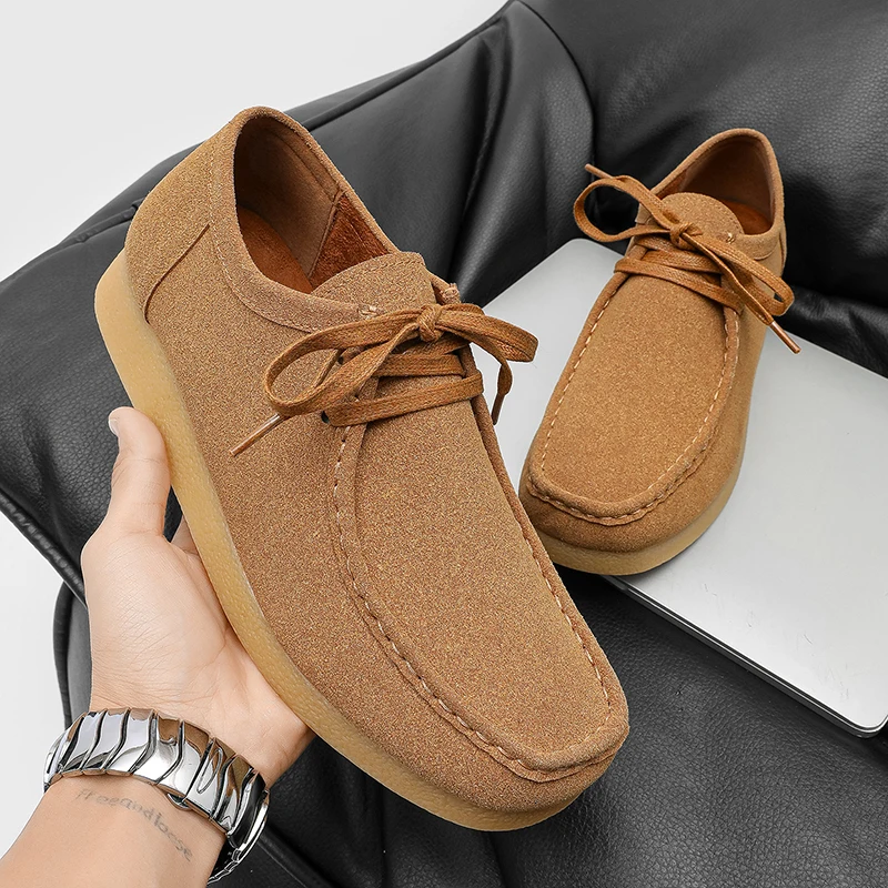 

Men KangaROOS Style Casual Shoes Niche Design Breathable Mesh Lightweight Non Slip Walking Business Footwear