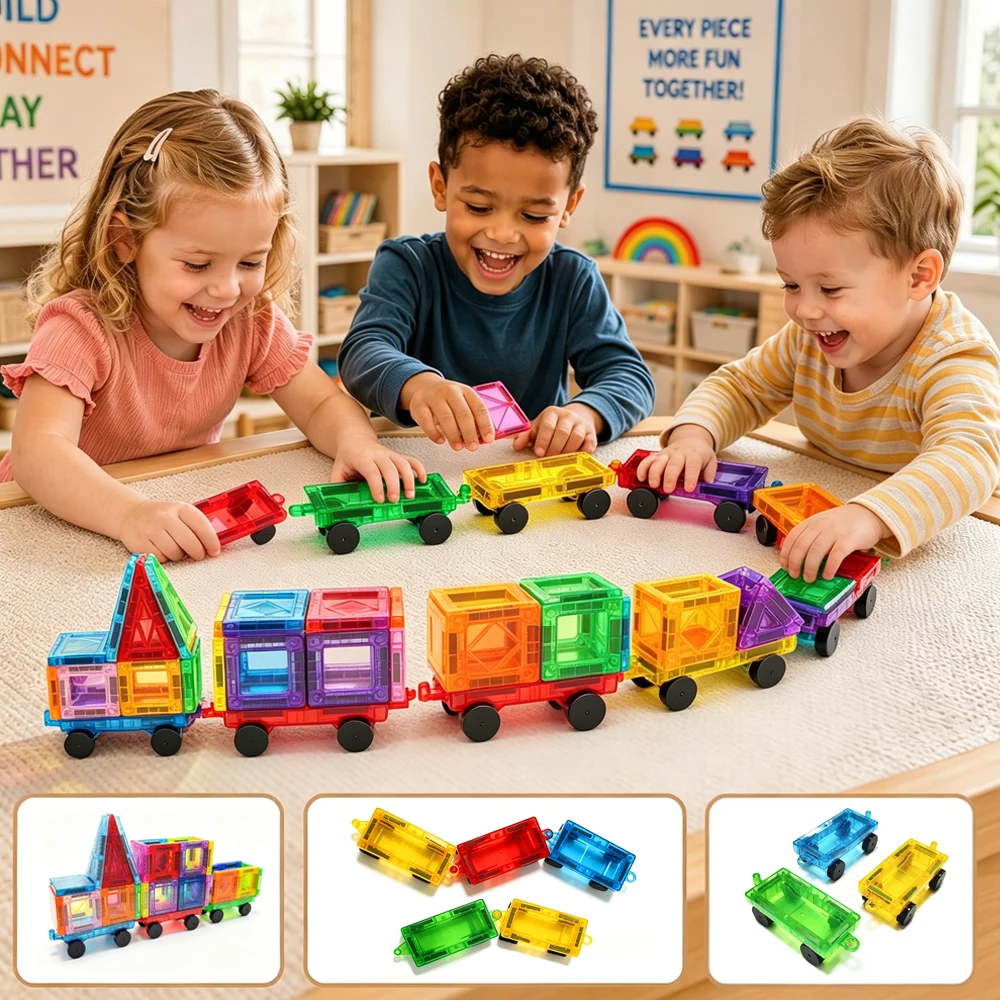 Magnetisches Handspielzeug-Zubehörpaket für Magnetbausteine Geschenke Fördert die Gehirnentwicklung und Kreativität von Kindern – Detail 4