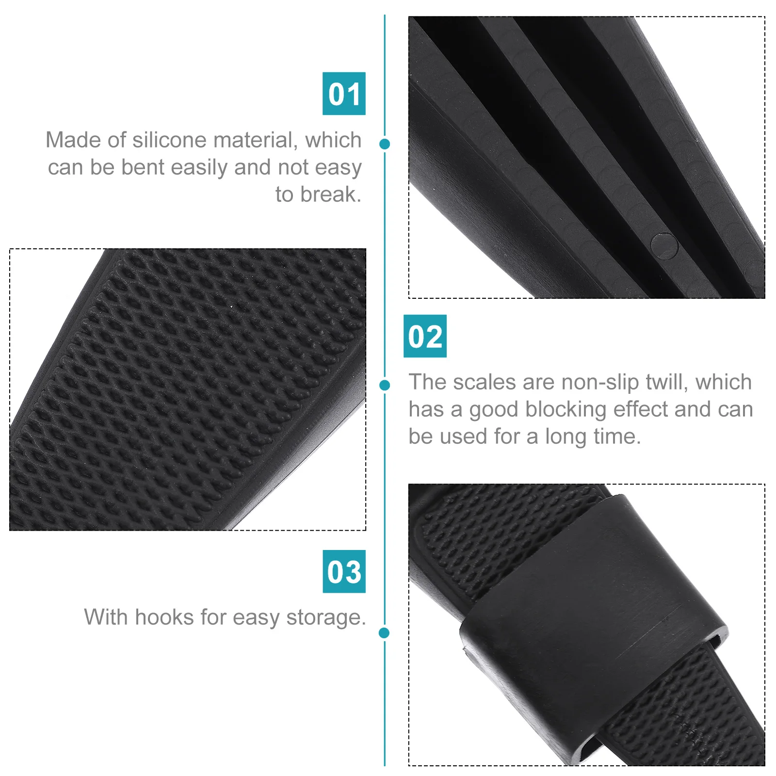 

1 pc Silicone Stopper Premium Anti-Slip Blocker For Home Safety Household Supplies Sliding Door Buffer Cabinet Accessory