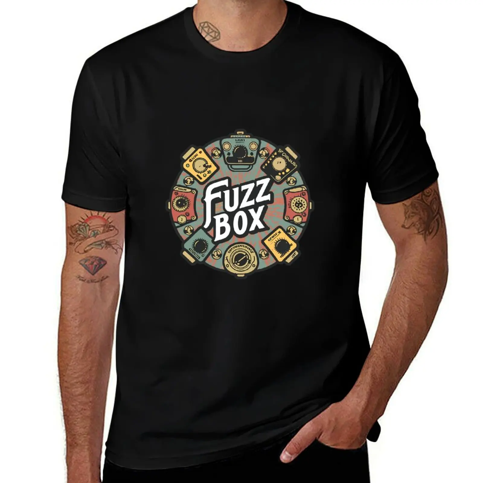 

Fuzz Box Pedals T-Shirt aesthetic clothes kawaii clothes topping Personalized t-shirt big and tall t shirts for men