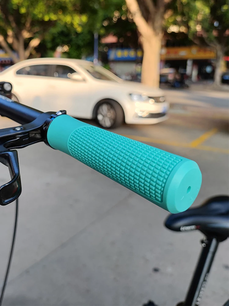 AliExpress NONE ODI Bicycle Handlebar Grips Soft Shock-absorbing Grip Anti-Slip Rubber Bike Grips for MTB Folding Bike Scooter 22.2mm Handle Bar
