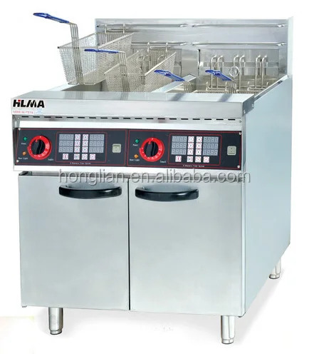

Professional Automatic Oil Filter Deep Fryer with 2 Tanks