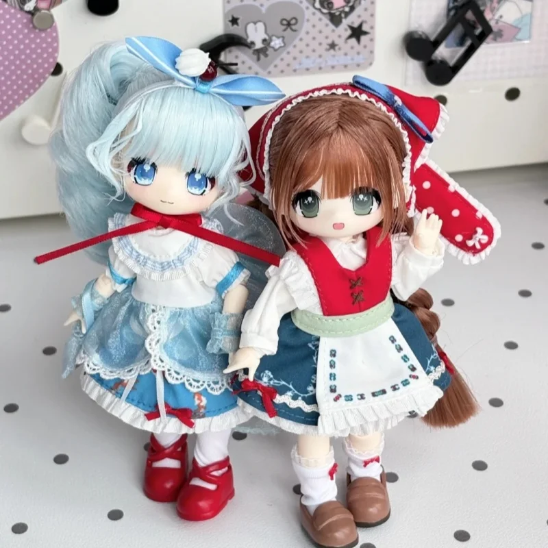 In Stock Nagi 1/12 Bjd Hair Transplant Mjd Action Figure Blind Box Handmade Doll Anime Collectible Desktop Decoration Toy Gifts