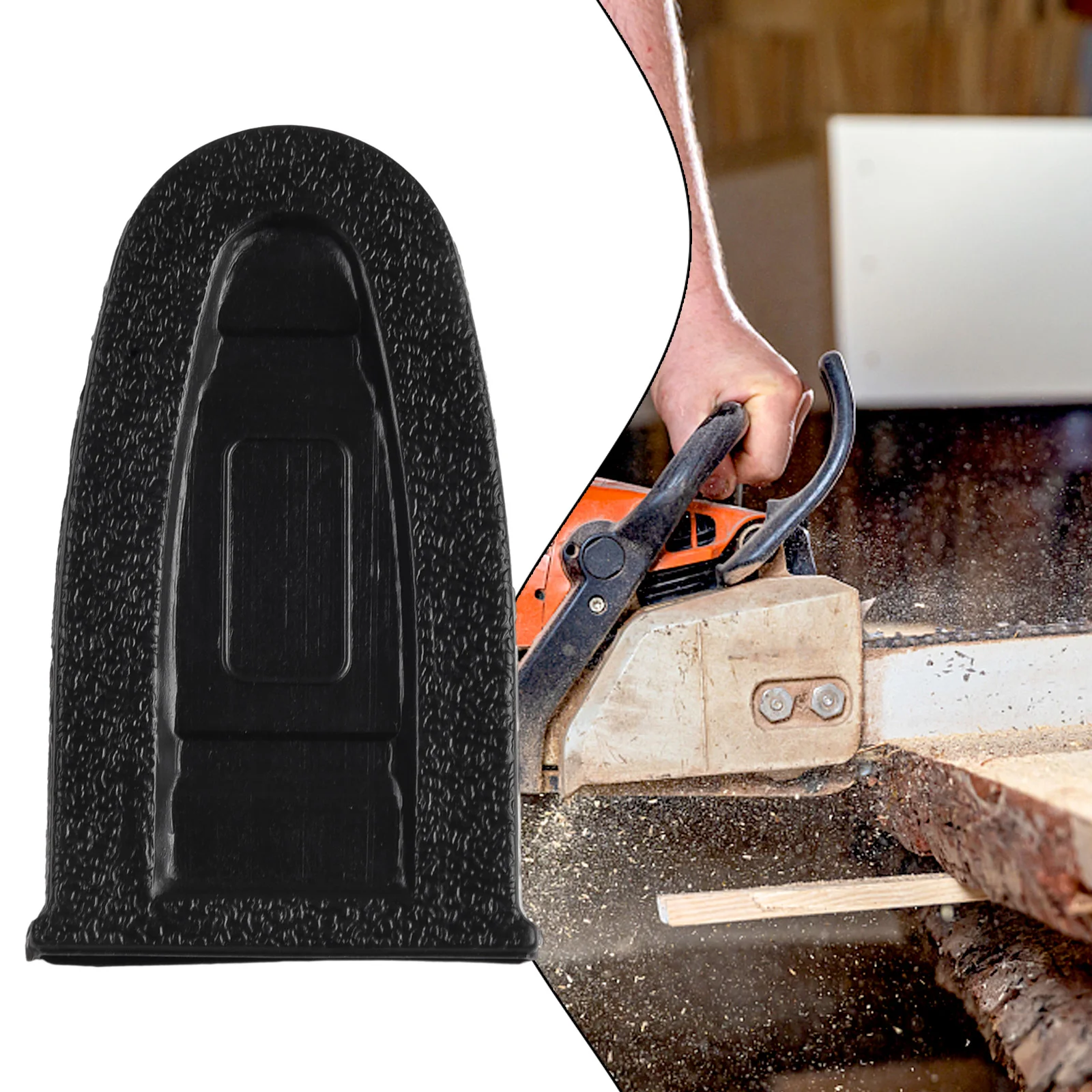 Power Tool Chainsaw Chain Scabbard Guard Guide Plate Cover Exquisite Practical 4Inch/6Inch Black Garden Tools Part
