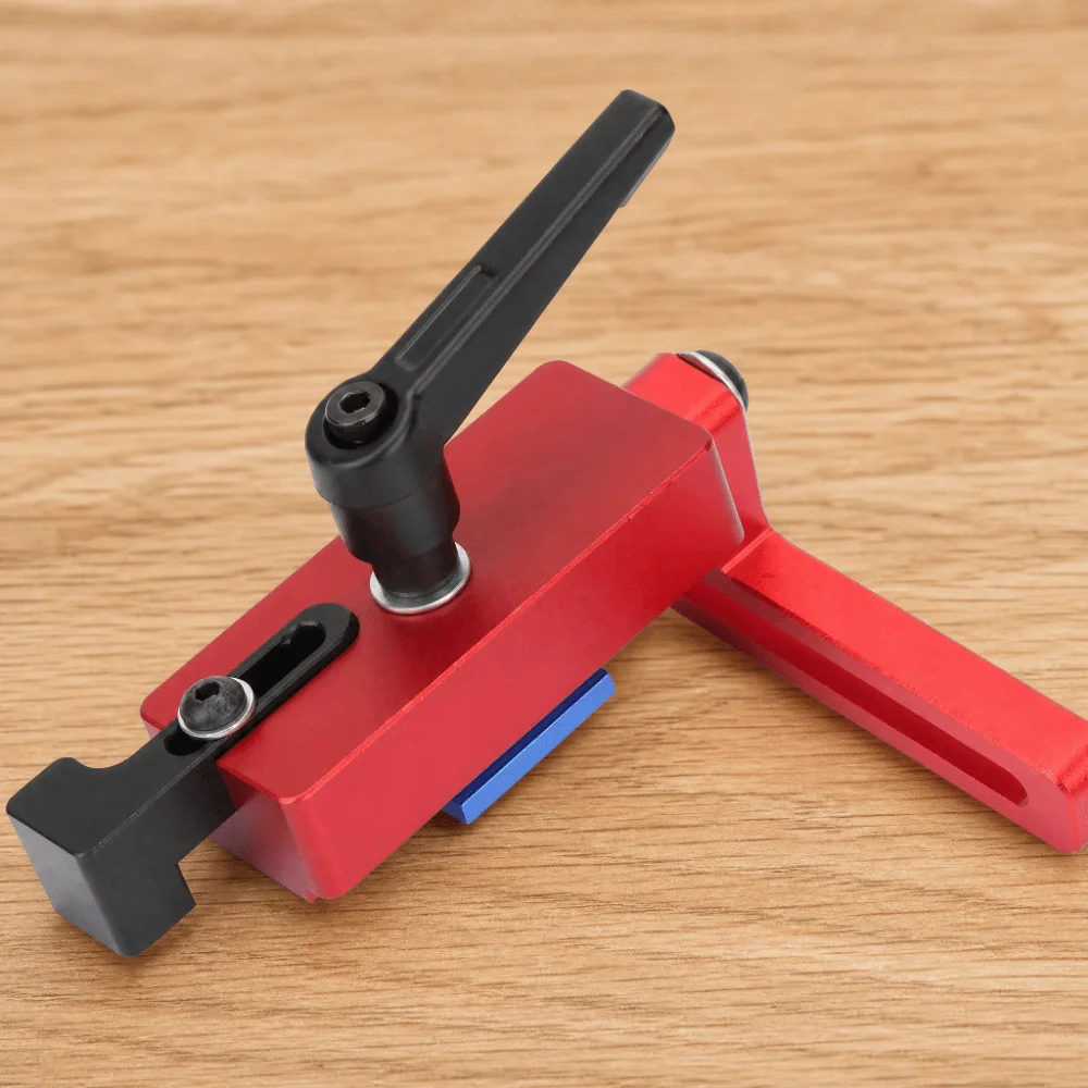 Measuring Tool 45 Type Miter Track Stop Aluminum Alloy Red Accurate Length Limit Device Woodworking Tool Table Saw Works