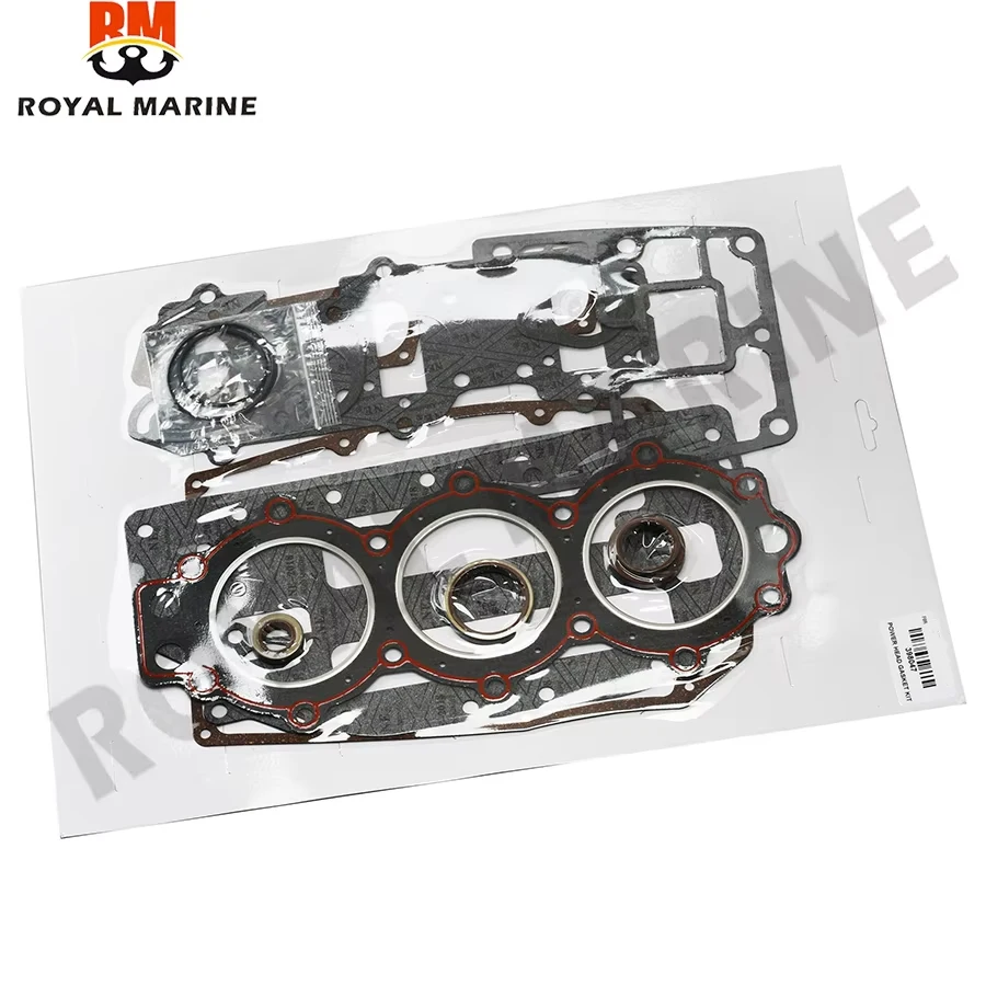 398047 0398047 438904 0438904 777421 18-4323 Power Head Gasket Set For Evinrude Johnson OMC 50HP 60HP 65HP 70HP 3cyl 1986 & Up