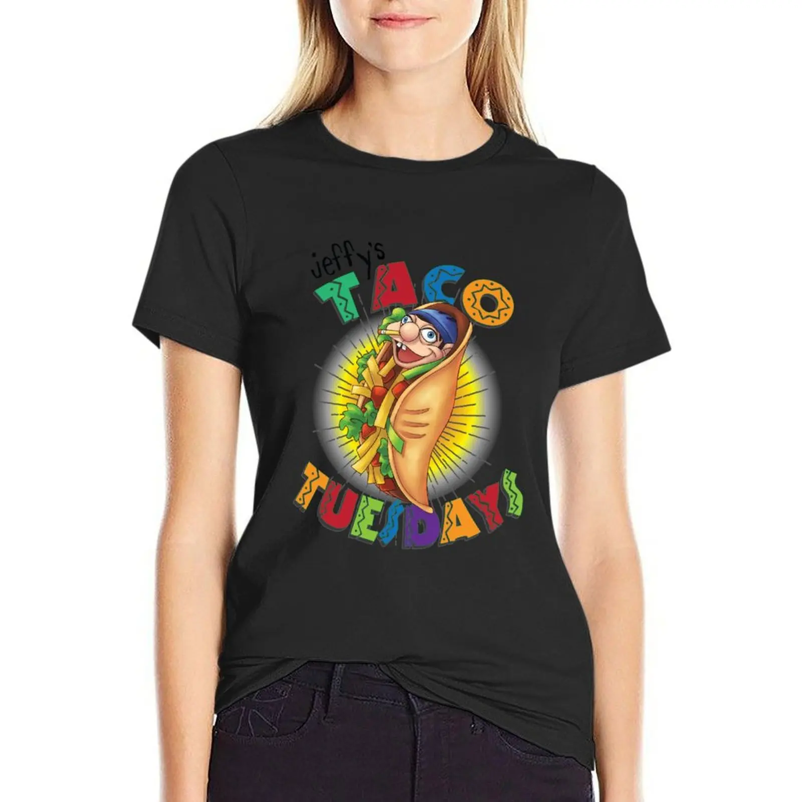 Jeffy Taco Tuesdays - Funny SML Character T-Shirt aesthetic clothes vintage clothes Female clothing kawaii clothes tops Women