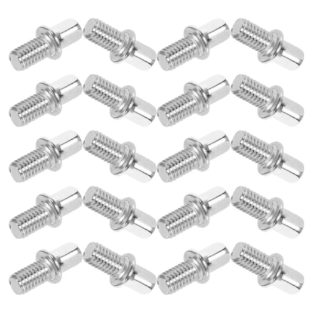 

20Pcs Precision Drum Tension Rods M6x10mm Key Screw for Snare Bass Hardware Accessories Snare Drum Strainer Screw