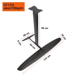 Surf sport grande lama 131cm GY1310 2100sqcm alluminio carbonio surf aliscafo jump foil wing in vendita