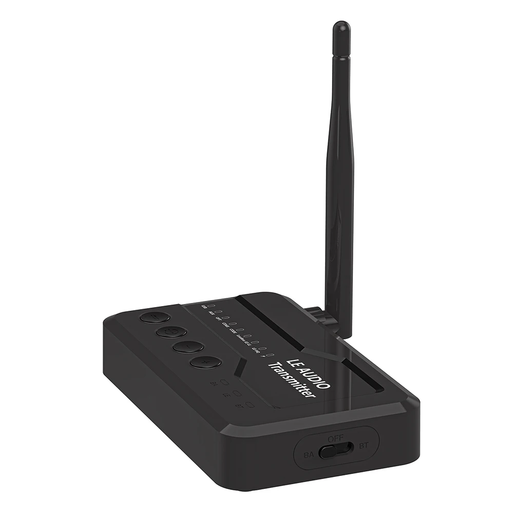 LE Wireless Audio Music Transmitter Adapter Bluetooth-Compatible 5.3 Wireless LE Audio Adapter BT Transmitter for TV Headphons