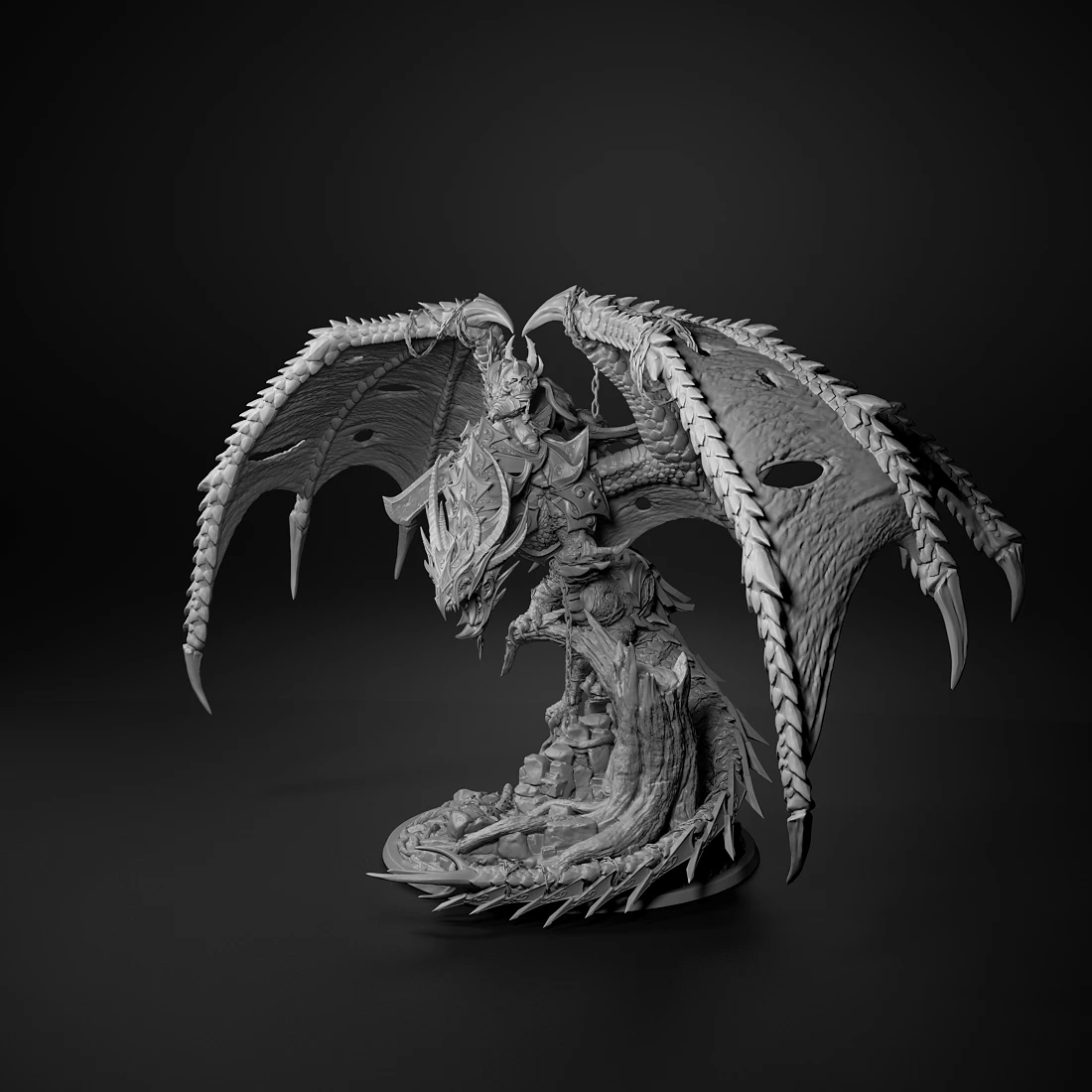 Unchained dragon Miniatures 50mm Tabletop Games Model Unpainted Miniatures For Tabletop Games And Role-playing Room Decorations