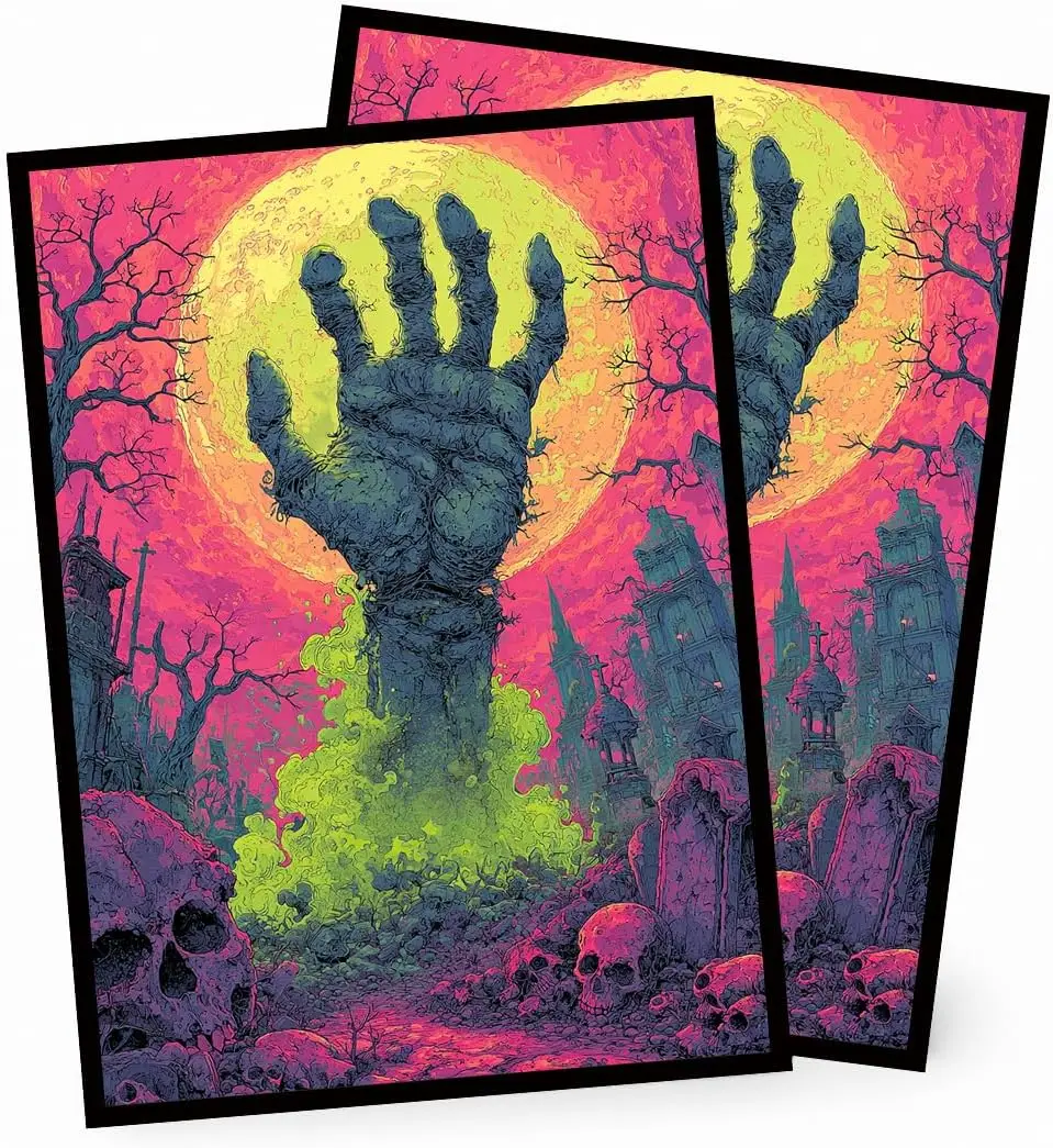 Image of MTG-Kartenhüllen Matt - 100 Stück Sammelkartenspiel, Größe 2,6 x 3,6 Zoll, geeignet für alle TCG-Kartenspiele, schützend (Undead Grave)
