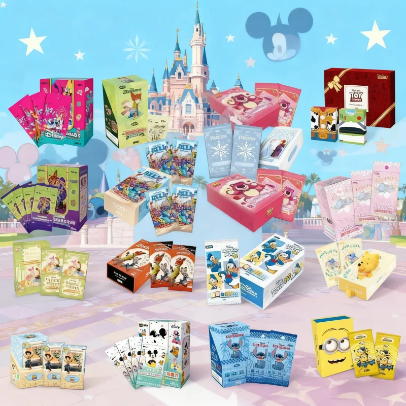 

Genuine Disney 100th Anniversary Joyful Series Card Mickey Mouse Buzz Lightyear Animated Character Collection Kids Toy Gif