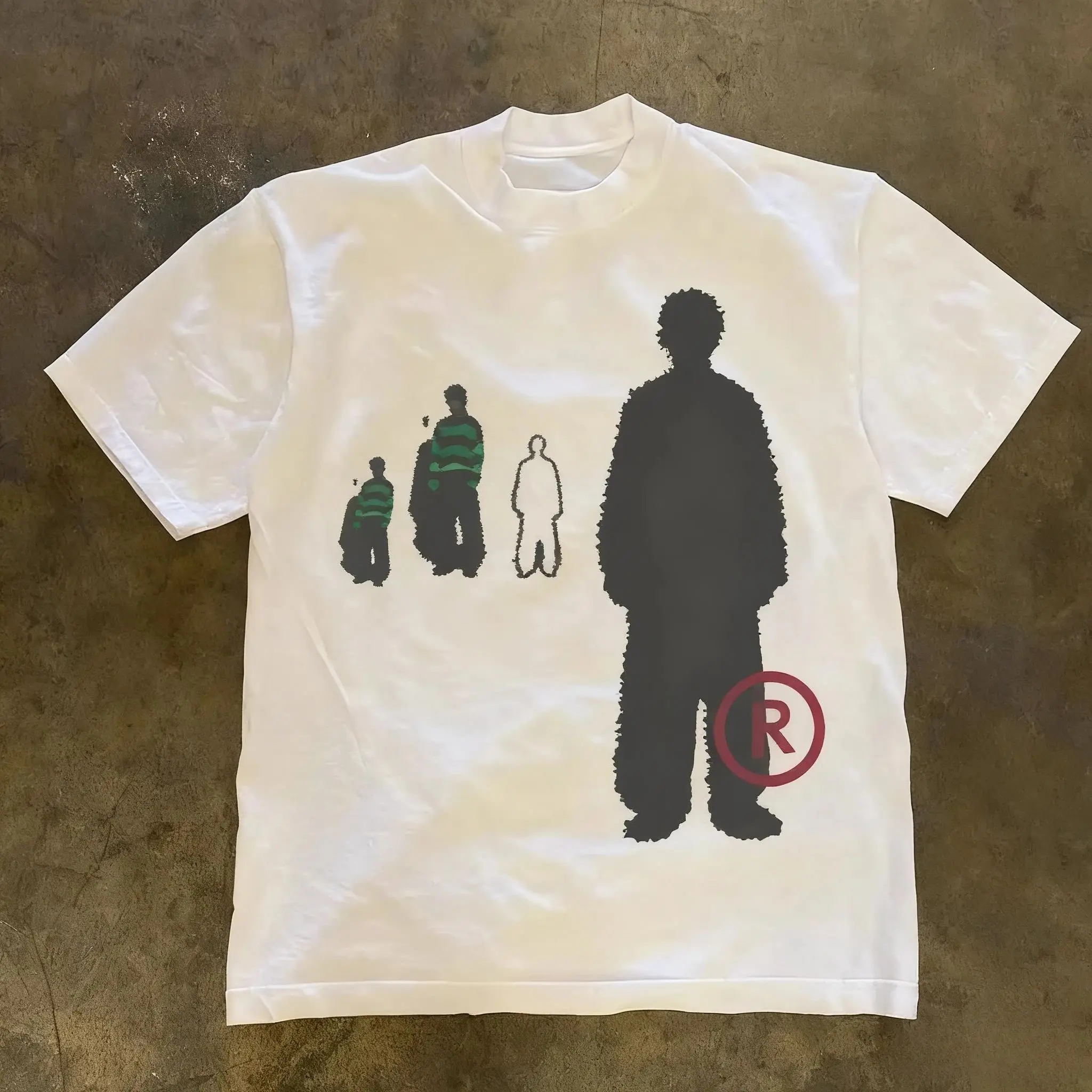 Summer 2026 New Vintage High Street Print Tee High Quality Y2k Stylish Casual Breathable Men's Crew Neck Print Tee image 3