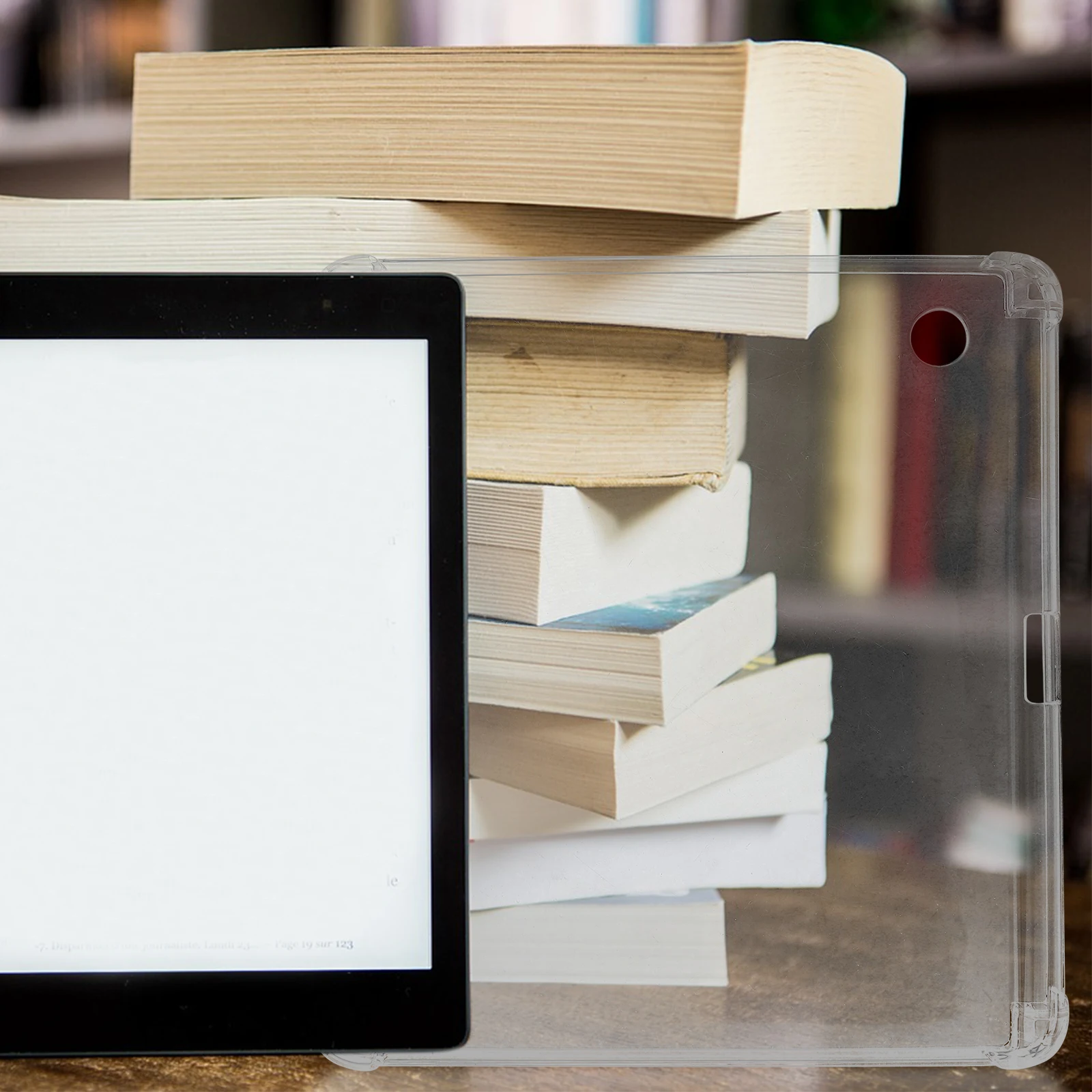 Transparente E-Reader-Schutzhülle, stoßfest, langlebig, für E-Book-Reader Sage 8.0, klare Anti-Rutsch-Schale für E-Books