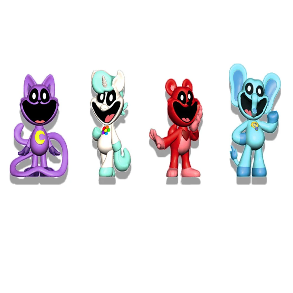 8PCS Critters sorridenti figure di gioco modello PVC Catnap Catnat Anime Figurine modello regali di compleanno giocattoli