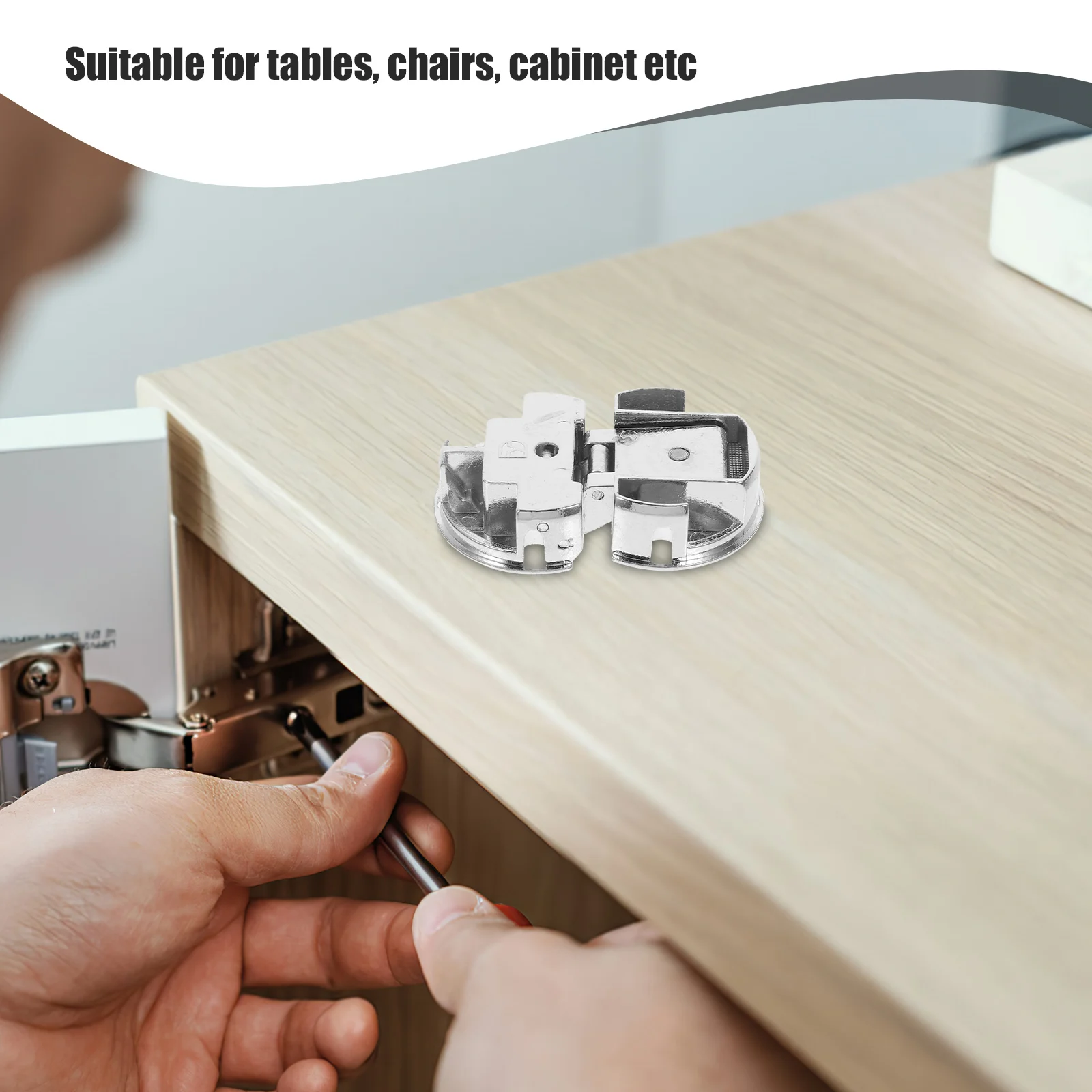 

Zinc Dinner Table Half Round Hinge Heavy Duty Rustproof Cabinet Door Hinge For Furniture Silver 128Characters