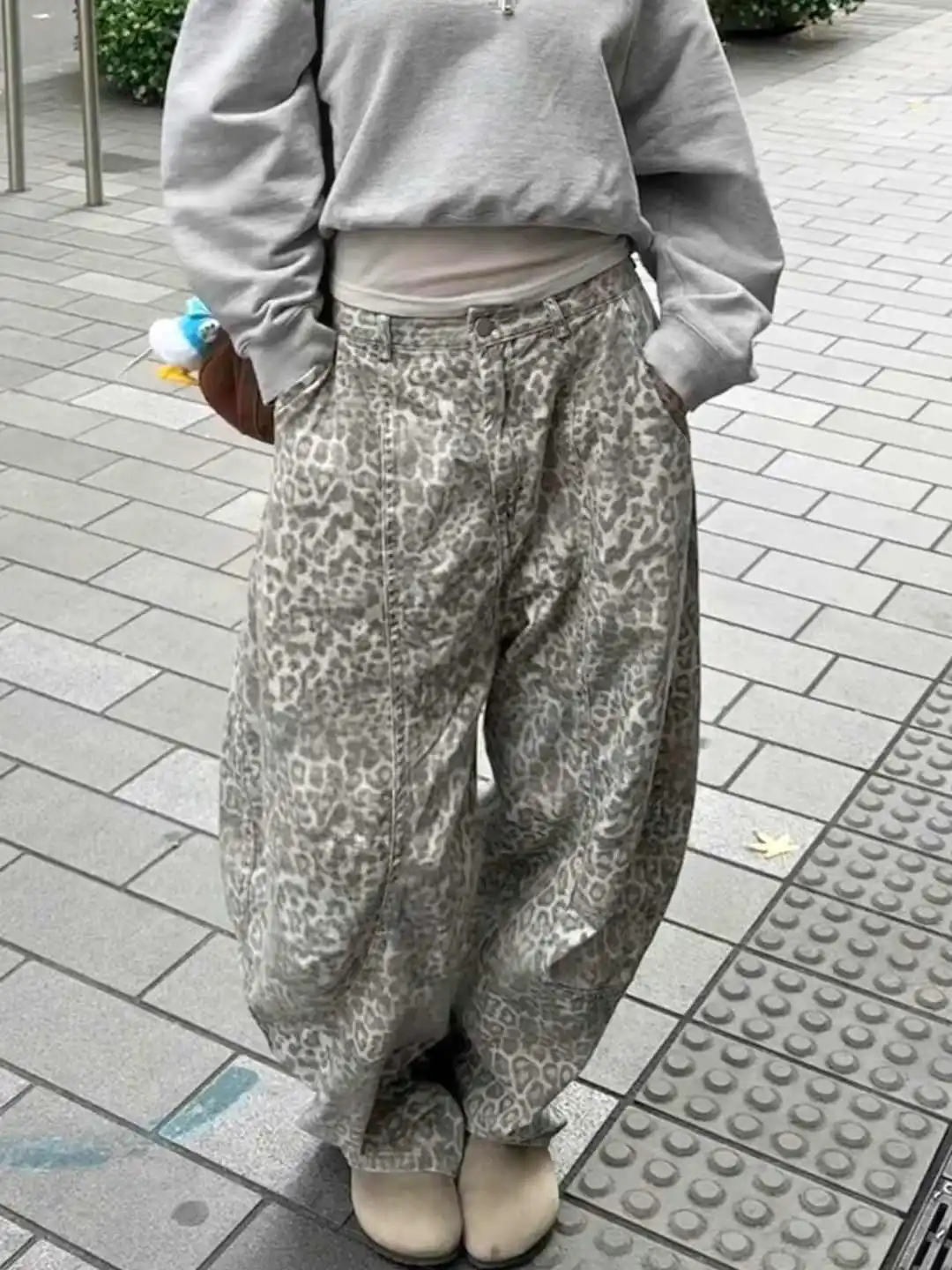 

Женские мешковатые камуфляжные джинсы-карго Harajuku, винтажные джинсовые брюки большого размера Y2k, японский стиль 2000-х, джинсы, брюки, одежда 2025