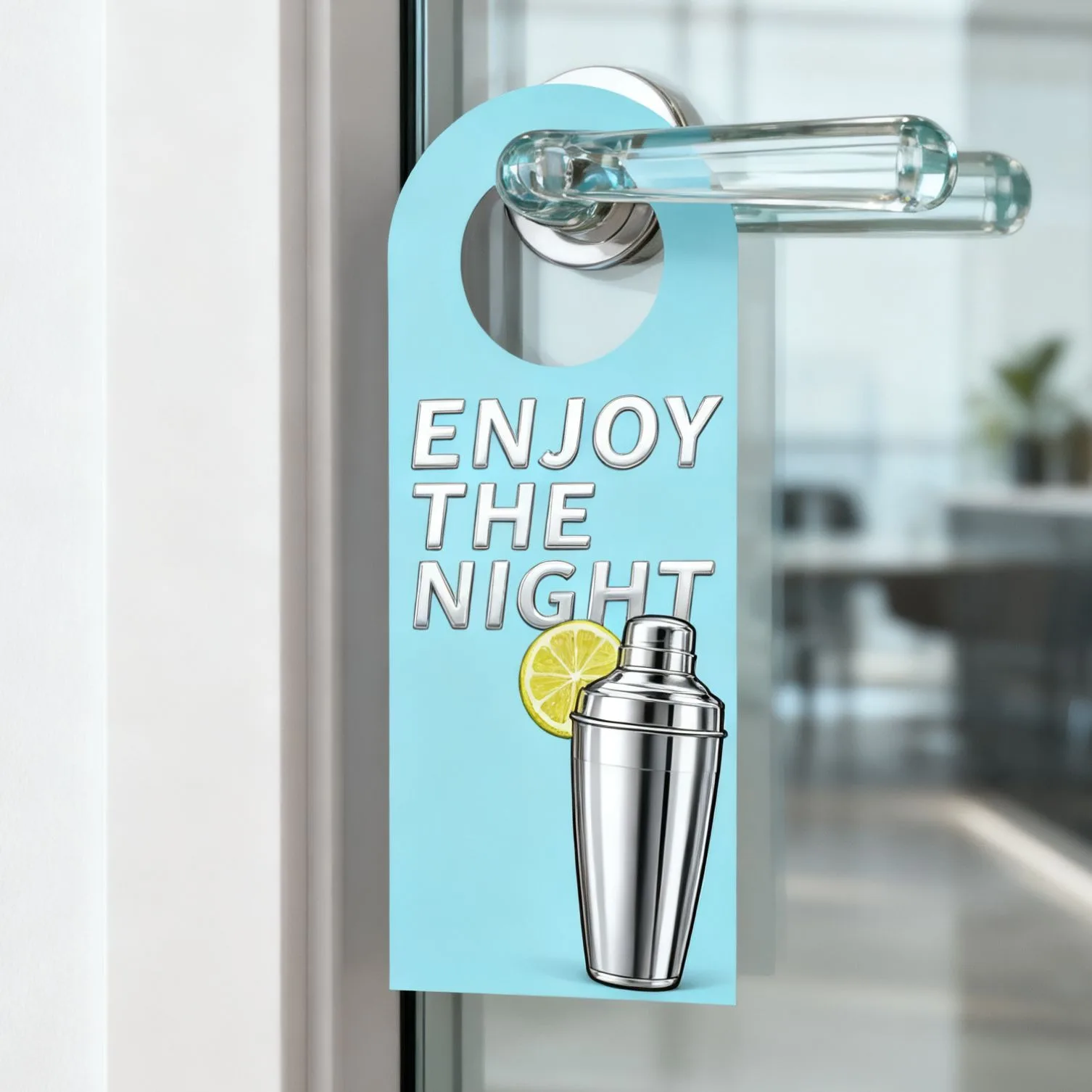 

Custom Door Hanger 20 Pcs 9x21cm Hook & Round Hole Style For Birthday Party Hotel Event Promotion Supplies Advertising Promotion