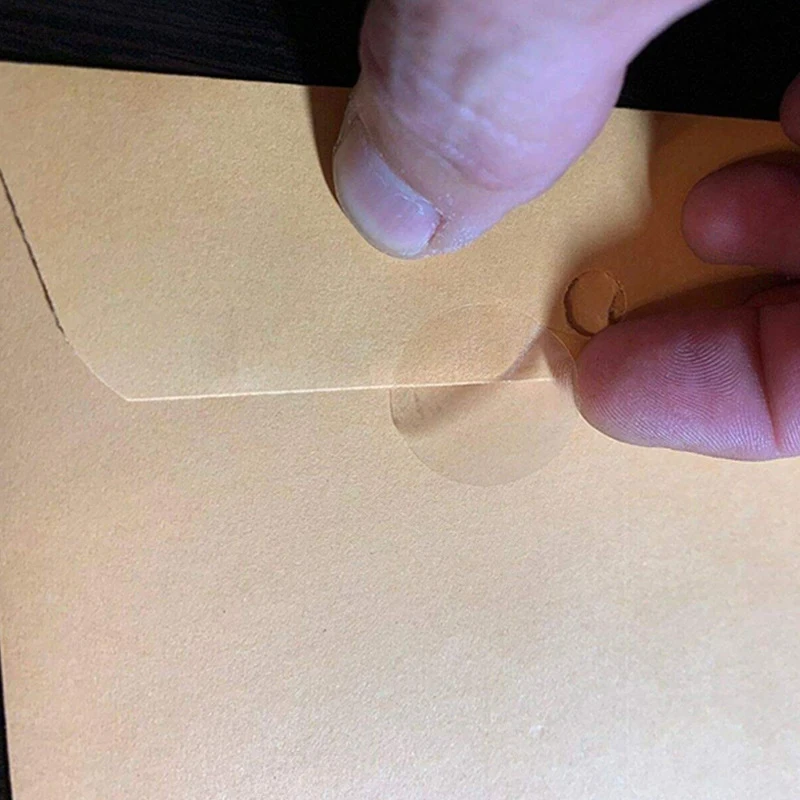 A34M-Transparante Afdichting Sticker PVC Plastic Ronde Sticker Label Handgemaakte Pakket Nieuwe Afdichting Sticker 500 Stuks Per Rol 3Roll