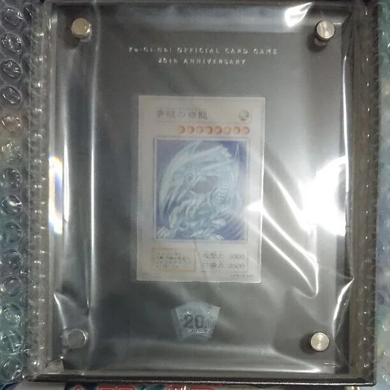 【Town Shop Treasure】100% Genuine Yu-Gi-Oh 20th Anniversary Pure Silver Blue-Eyes White Dragon Gifts