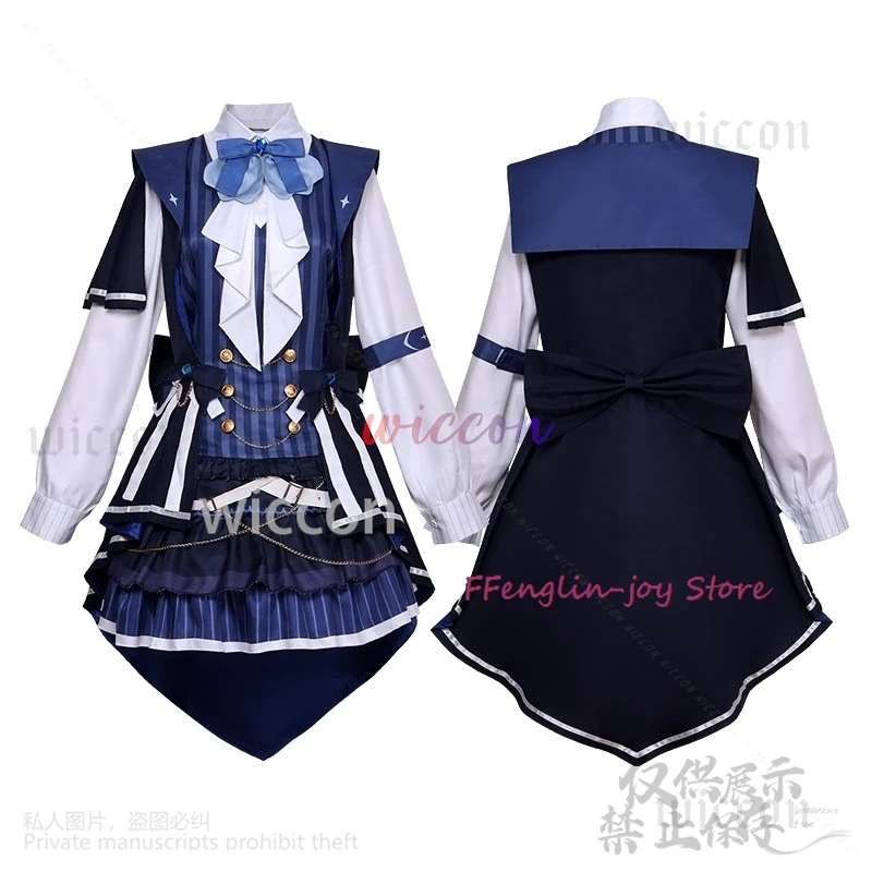 Anime Vtuber Cosplay YouTuber Blanche Fleur disfraz vestido Halloween Lolita gótico traje de vampiro pelucas para mujeres niñas personalizado