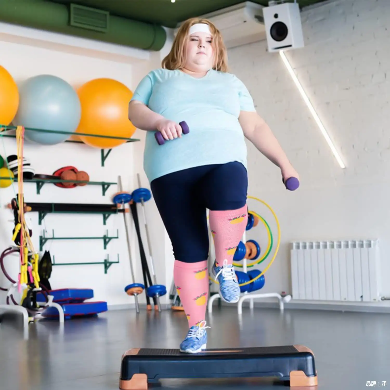 جوارب ضغط للرجال والنساء ، ممرضة ، رياضة ، جري ، سيدات ، مقاس كبير ، 2XL ، 3XL ، 4XL ، 5 أزواج